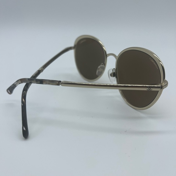 Chanel Gold Frame with Gold Lens Sunglasses - Picture 2 of 4
